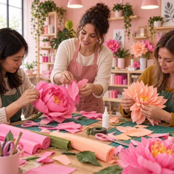 Flores de papel que enamoran