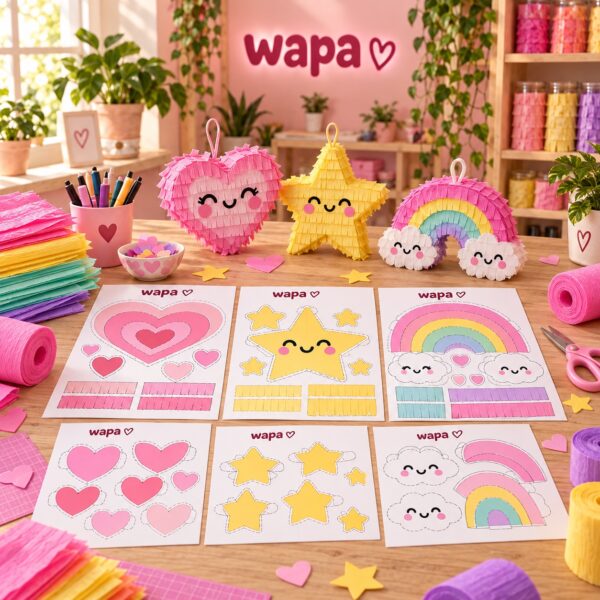 Plantillas para mini piñatas de regalo